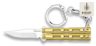 Nóż Brelok Albainox 02180-D Balisong Zamak Gold