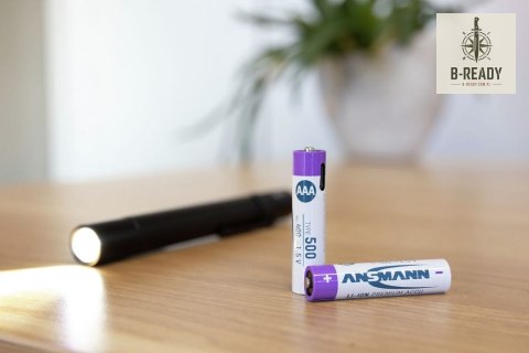 Akumulatory Ansmann Li-Ion AAA typ 500, 4 szt