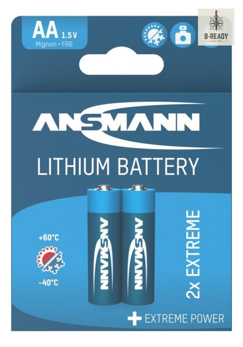 Baterie litowe Ansmann AA / FR6 2 szt.