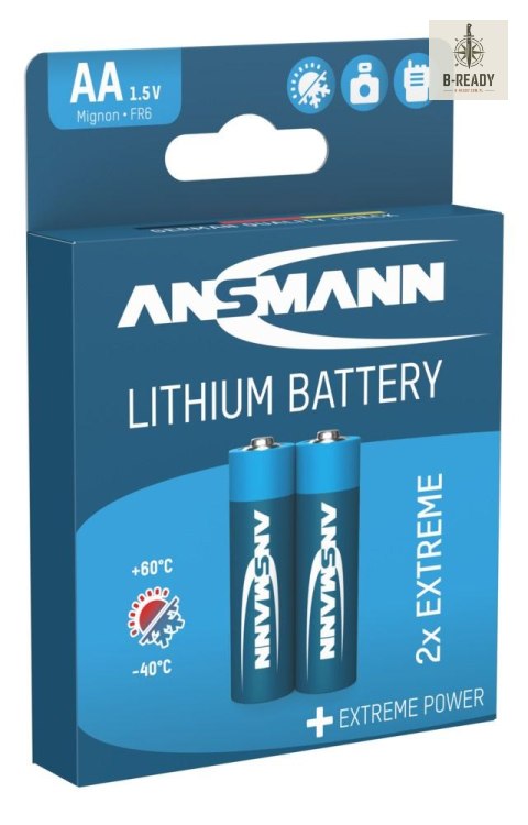Baterie litowe Ansmann AA / FR6 2 szt.