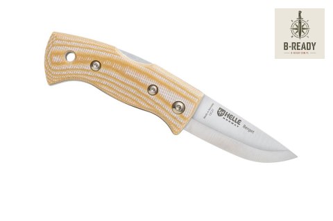 Nóż Myśliwski Helle Berget Beige Canvas Micarta 12C27