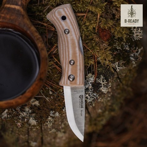 Nóż Myśliwski Helle Berget Beige Canvas Micarta 12C27