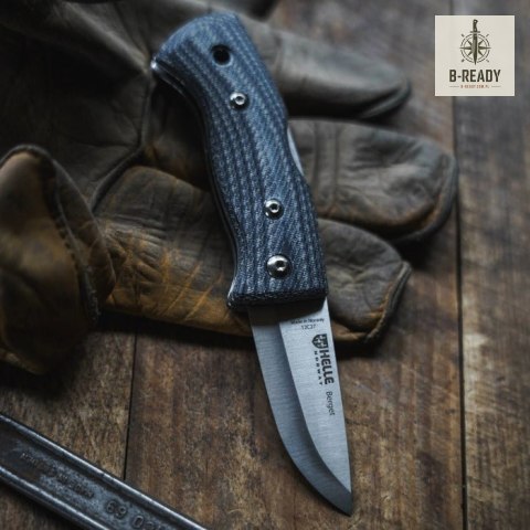 Nóż Myśliwski Helle Berget Denim Micarta 12C27