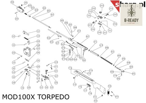 Kamień blokujący tłok do Hatsan MOD 33-135, Torpedo: 100X, 105X, 150, 155, Dominator 200, Proxima (111)