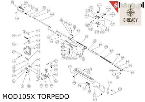 Kamień blokujący tłok do Hatsan MOD 33-135, Torpedo: 100X, 105X, 150, 155, Dominator 200, Proxima (111)