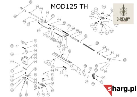 Kamień blokujący tłok do Hatsan MOD 33-135, Torpedo: 100X, 105X, 150, 155, Dominator 200, Proxima (111)
