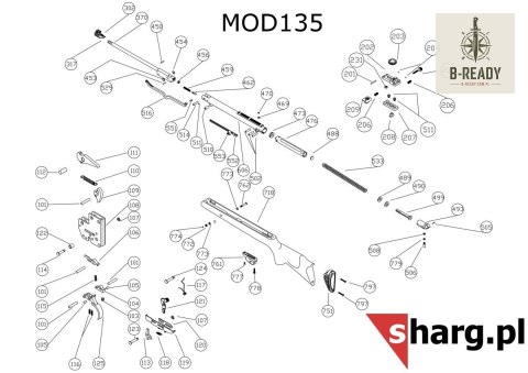 Kamień blokujący tłok do Hatsan MOD 33-135, Torpedo: 100X, 105X, 150, 155, Dominator 200, Proxima (111)