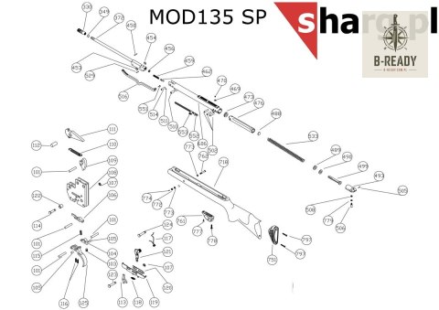 Kamień blokujący tłok do Hatsan MOD 33-135, Torpedo: 100X, 105X, 150, 155, Dominator 200, Proxima (111)