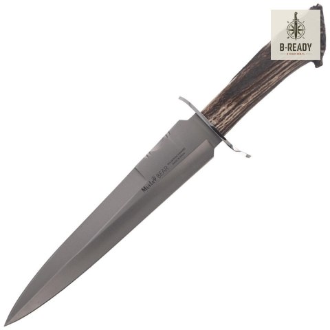 Nóż Muela Bear-24S Remate Crown Stag, Satin X50CrMoV15