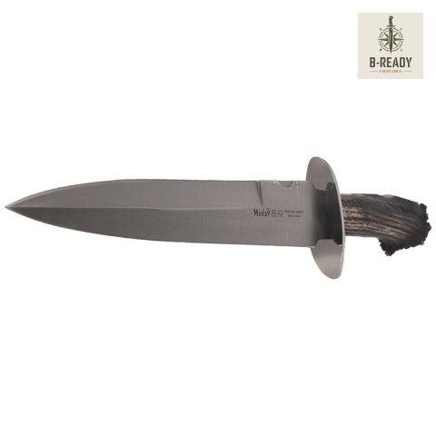 Nóż Muela Bear-24S Remate Crown Stag, Satin X50CrMoV15