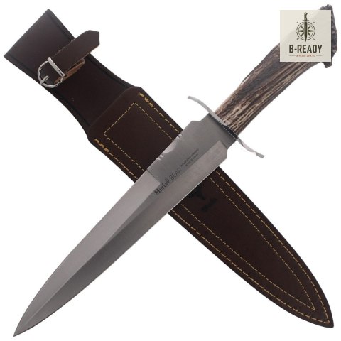 Nóż Muela Bear-24S Remate Crown Stag, Satin X50CrMoV15
