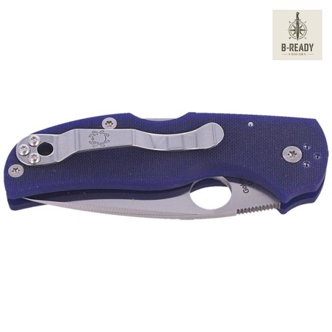 Nóż składany Spyderco Native 5 Dark Blue G10, Satin CPM S110V by Sal, Eric Glesser (C41GPDBL5)